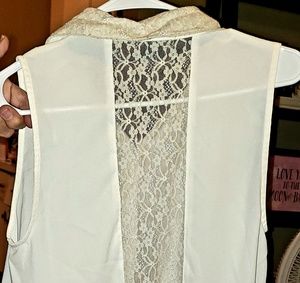 Sleeveless Lace Blouse